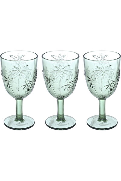 Generic طقم كاسات عصير زجاج من السيف جاليري، 17×8.6×8.6 سم، مع قاعدة، 3 قطع -...