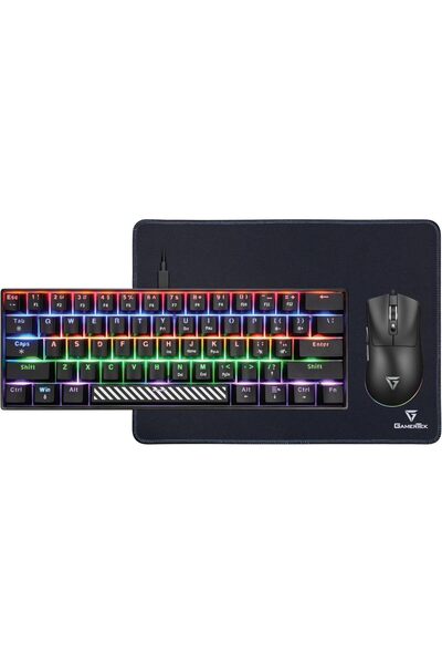 Generic حزمة ألعاب GamerTek Alpha Pack - أسود