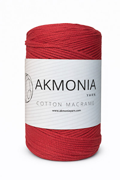 Akmonia Makrome Pamuklu Örgü ip 250Gr Zincir 2mm Çanta ipi ,Supla ip ,Ev Deko...