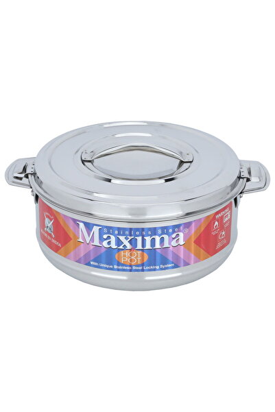 Generic Al Saif Gallery Steel Food Container, 3500 ml - Silver