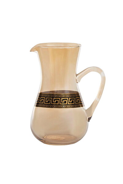 Generic كأس زجاجي من معرض جيك السيف، سعة 1.2 لتر - لون بندقي