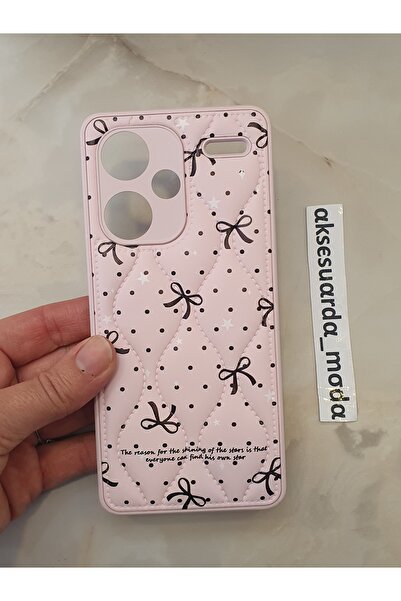 ZB Aksesuarda Moda Redmi Note 13 Pro Plus Compatible Quilted Floral Pattern P...