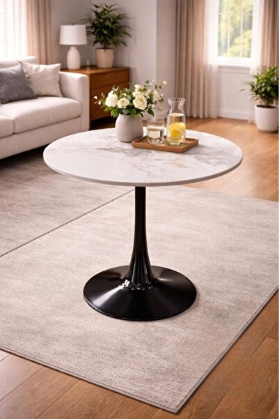 DEC22 Round cafe table with a touch of luxury