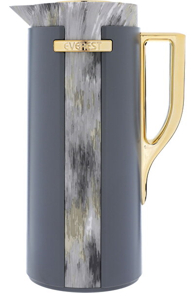 Generic Everest Widad Thermos, golden handle, 1 liter, thermal glass inner sh...