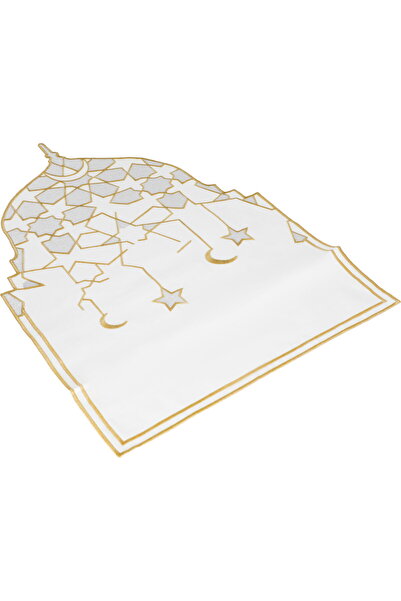 Generic Bionic Finish Fabric Table Cloth Set, 3 Pieces - Beige