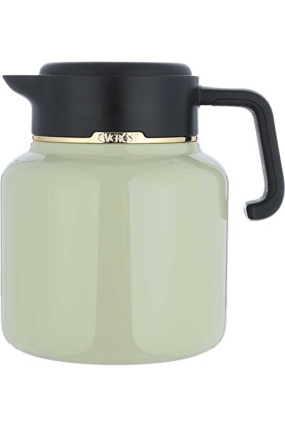 Generic Sarah Steel Al Saif Gallery thermos, 1.5 liters, black handle, digita...