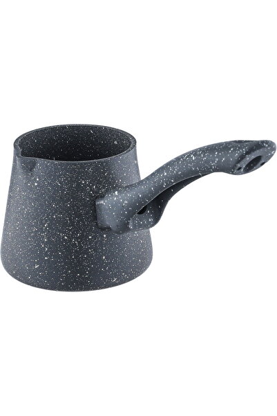 Generic Pyramid Granite Hashever Coffee Pot, 0.25 L, Plastic Handle - Grey