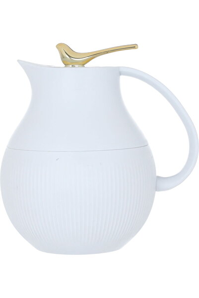 Generic ترمس السيف غاليري رويال 6 بلس، سعة 0.95 لتر، ضاغط، وعاء داخلي زجاجي ح...