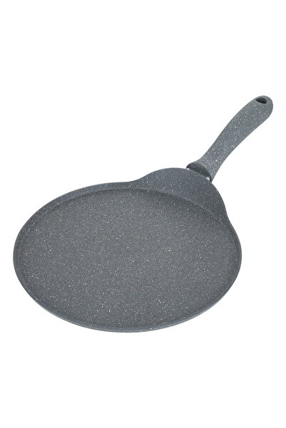 Generic Hascover Granite Frying Pan, 26cm, Flat Edges - Grey
