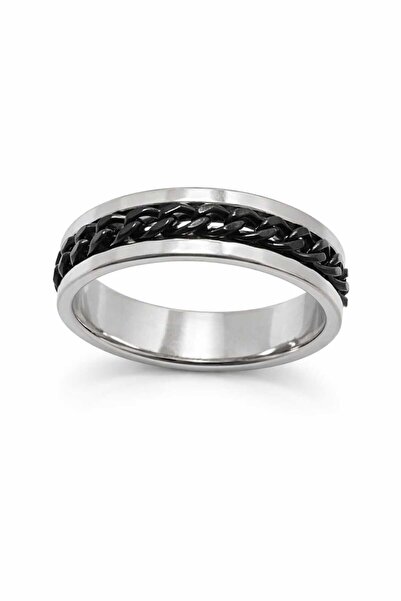lindamina Silver Color Men's Ring
