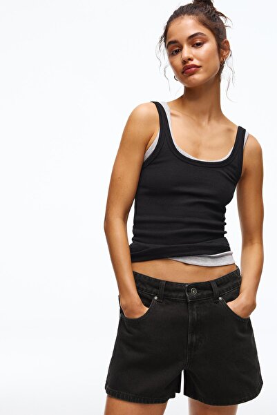 Bershka 90’lar denim şort