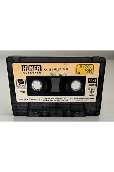 Raks شريط Hüner Coşkuner Gidemezsin (لا يوجد كرتون، فقط شريط كاسيت)