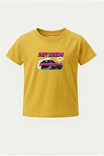 nirvoda تي شيرت للأطفال مطبوع عليه سيارة دريفت ماستر للأطفال