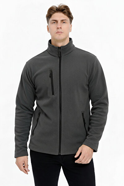 HIRDAVAT HOME Men's Fleece Jacket with Full Zipper and 3 Pockets