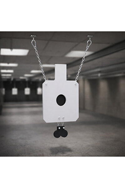 SUMUAS Profesyonel Çelik Atış Hedefi 300x400 mm – 8 mm Kalınlık – Gonglu Askı...