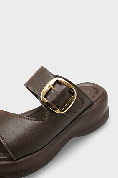 Riccon Women's Slippers 00121022 Brown