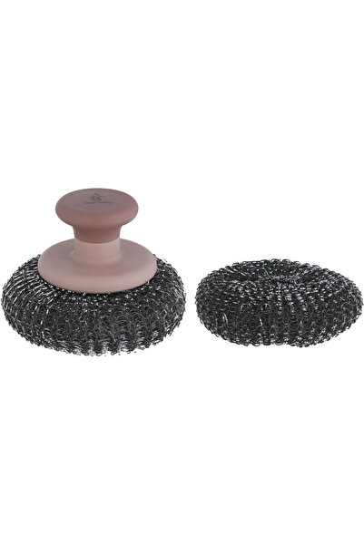 Generic Al Saif Gallery Plastic Dishwashing Brush, 2 Pieces - Dark Pink