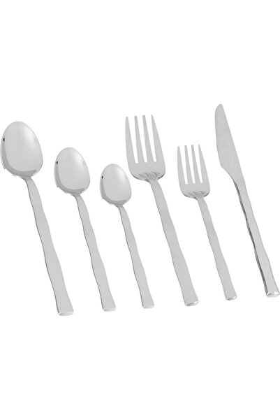 Generic Al Saif Gallery Stainless Steel Spoon Set, 36 Pieces - Silver