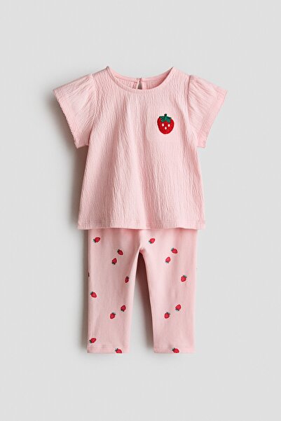 H&M Üst ve Tayt İçeren 2 Parçalı Set