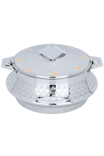 Generic Al Saif Gallery Steel Food Container, 2 Liters - Silver