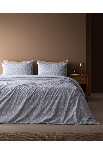 Madame Coco Garon King Size 100% Cotton Ranforce Printed Duvet Cover Set - Na...