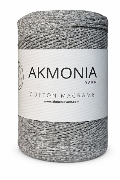 Akmonia Makrome Pamuklu Örgü ip 250 Gr Zincir 2mm Çanta ipi ,Supla ip ,Ev Dek...
