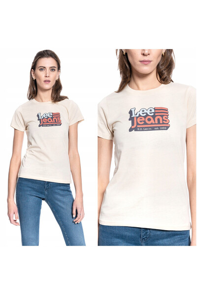 Lee Tricou Dama, Lee, Crew Neck Tee, Marime S, Bumbac, Maneca Scurta, Slim Fi...