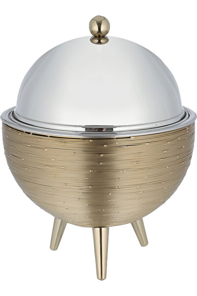 Generic طبق تقديم من الفولاذ من معرض السيف، سعة 2 لتر - ذهبي