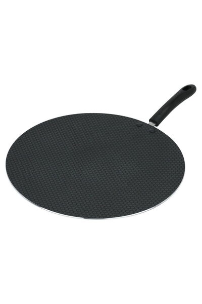 Generic Steel red flame baking pan, 35 cm, long handle - black