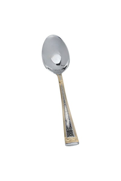 Generic Al Saif Gallery Stainless Steel Spoon Set, 6 Pieces, Engraved - Silve...