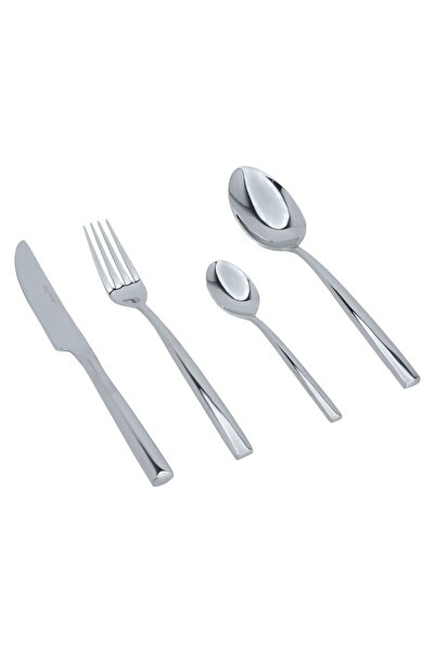 Generic طقم ملاعق ستانلس من السيف جاليري، 24 قطعة - فضي