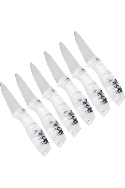 Generic Al Saif Gallery Stainless Steel Knife Set, 6 Pieces - White