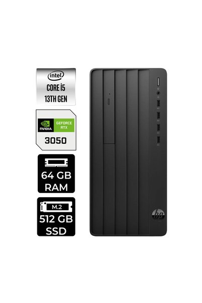 HP Pro Tower 290 G9 i5 13500 64GB 512GB SSD RTX3050/6GB W11P Masaüstü Bilgisayar & PER4 USB Bellek
