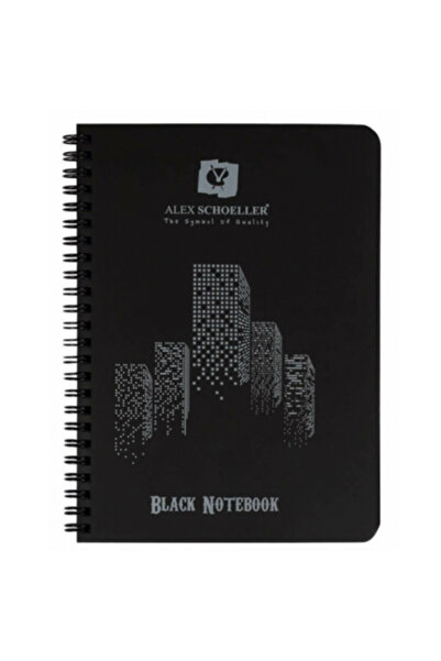 Alex Schoeller Spiral Notebook Plastic Cover Black 60 Yp A4 100.04