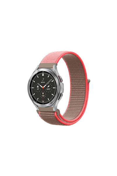 eco port Watch 22mm Mesh Velcro Strap - Pink