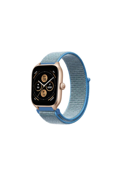 eco port Watch 22mm Mesh Velcro Strap - Turquoise