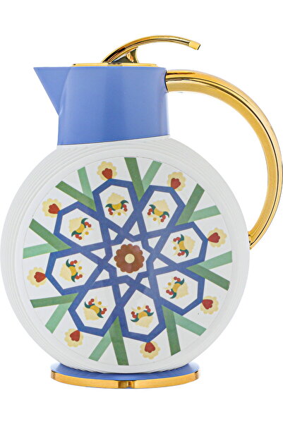 Generic ترمس الجوهرة غلوري، 900 مل، وعاء داخلي زجاجي، غلاف خارجي بلاستيكي - أ...