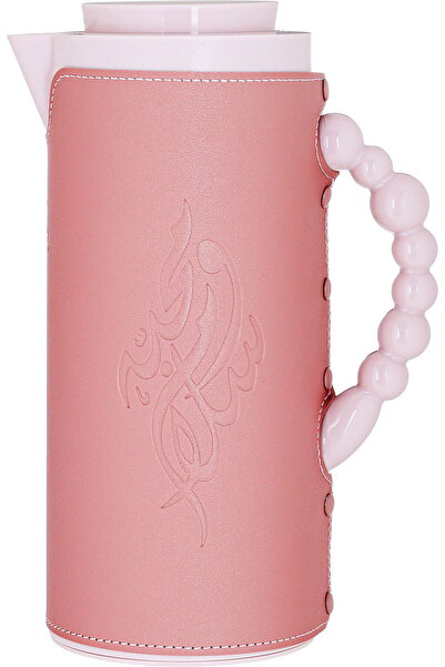 Generic ترمس زجاجي رويال 7 من معرض السيف، سعة 1 لتر، بغطاء جلد ، غلاف داخلي ز...