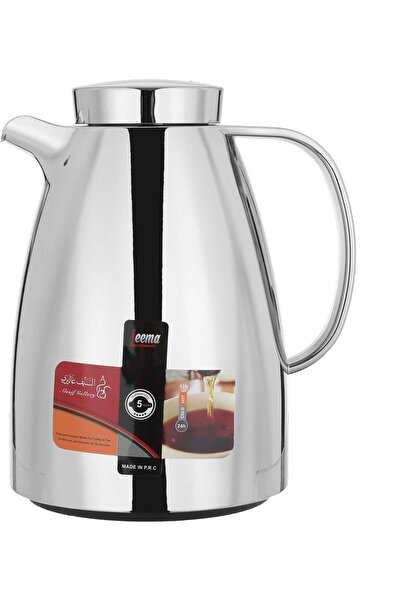 Generic ترمس ليما من معرض السيف، سعة 0.65 لتر، غلاف داخلي من الزجاج حراري - فضي