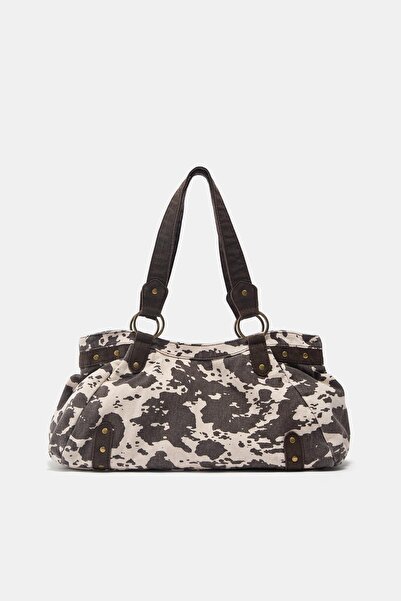 Pull & Bear İnek desenli omuz çantası
