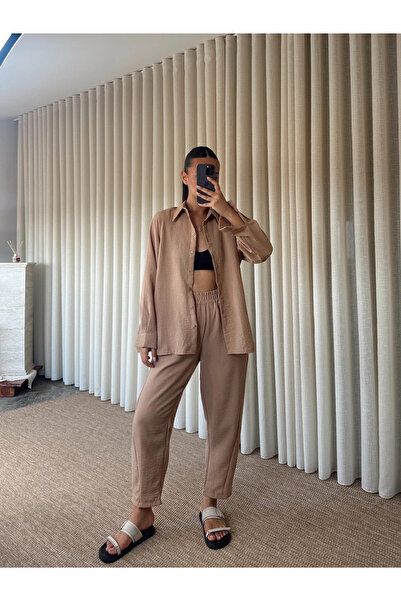 myd Reglon Sleeveless Shirt and Pants Set - Mink