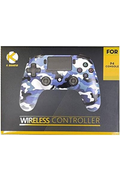 Generic وحدة تحكم لاسلكية K Gaming Camo 7 لجهاز PS4، لون أزرق