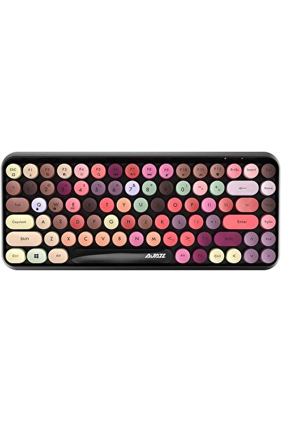 Generic Ajazz 308i Bluetooth Keyboard Round Key Cap 10m Bluetooth Connection ...