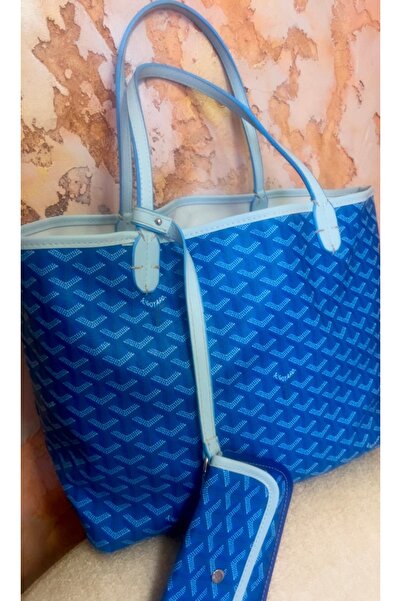 Daphne Monogram Detaylı Yavrulu Kadın Omuz Çantası Tote Bag Goyard Style