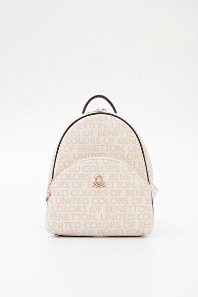 United Colors of Benetton حقيبة ظهر نسائية بيج-بني BNT1790
