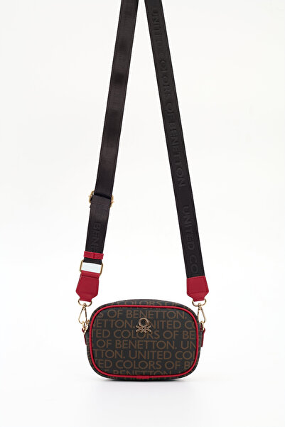 United Colors of Benetton Women's Shoulder Bag Brown-Red Bnt1791