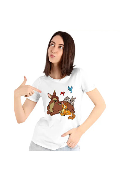 OEM Women's T-Shirt Bambi Thumper Bunny Deer