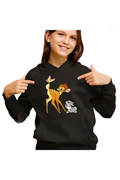 OEM Children's Sweatshirt Girls Bambi Butterfly Thumper Rabbit Tail