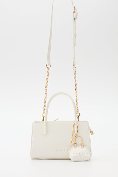 Sisley حقيبة كتف نسائية بيضاء SLY393