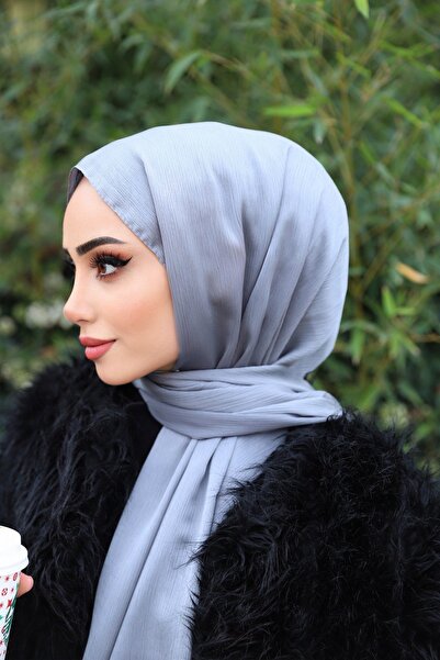 KUQOS شال من سلسلة سافير إيبلك من الأنتراشيت - شال حريري للحجاب مع مشبك غير ق...